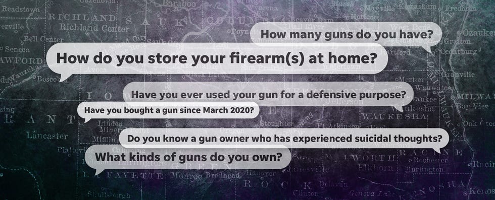 The Journal Sentinel and Marquette University polled 354 Wisconsin gun owners.
